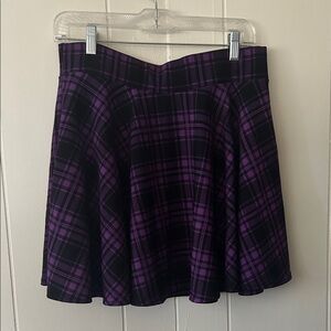 Purple Plaid Women's Skirt